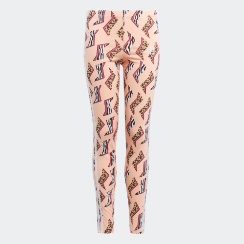 Adidas Girls Allover Print Leggings (XS-XL)
