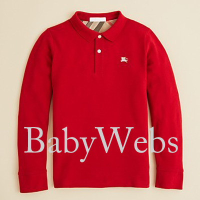BURBERRY Polo 8062197 140962 Red – FOUR Kids