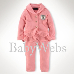 Terry Hook-Up/Oxford Pink (INFANT GIRLS)