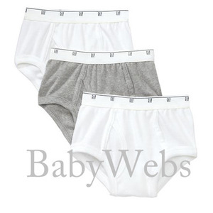 Gap Solid Brief Underwear/3-Pack (Boys)