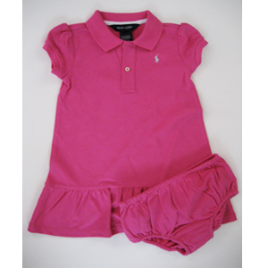 Mesh Polo Dress/Belmont Pink (INFANT GIRLS)
