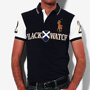 Classic-Fit Black Watch Polo/Black_white (Men)