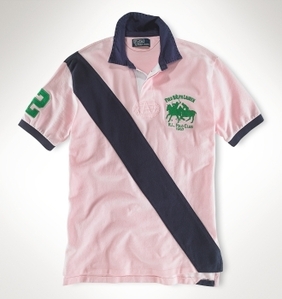 Classic-Fit Dual Match Stripe Polo/Carmel Pink Multi (Men)