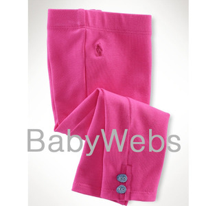 Ankle Button Legging/Grand Prix Pink (INFANT GIRLS)